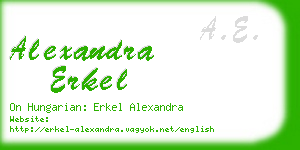 alexandra erkel business card